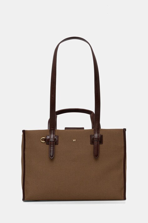 Weekend Max Mara torebka GIANNA kolor brązowy 2525516044600