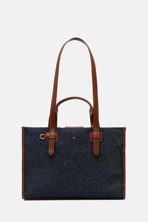 Weekend Max Mara torebka GIANNADENIM kolor niebieski 2525516104600