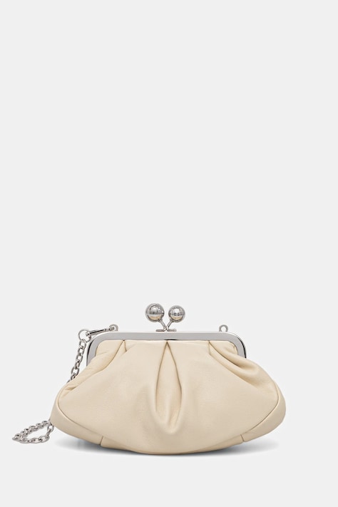 Weekend Max Mara poșetă de piele PRATI culoarea bordo, 2525516204600