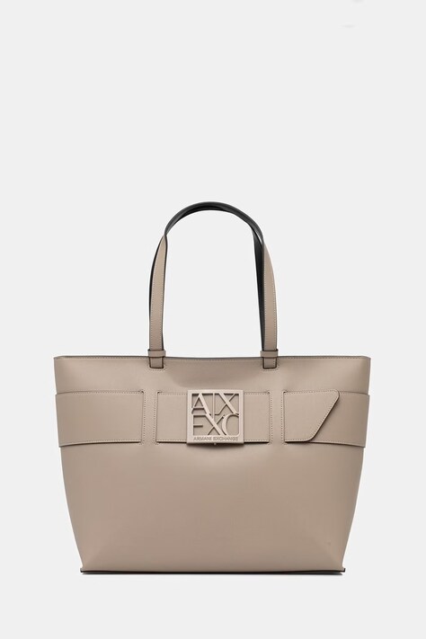 Armani Exchange сумка-шоппер для женщин из искусственной кожи бежевая 949127 0A874