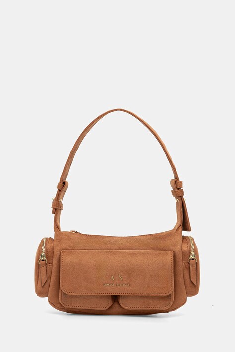 Armani Exchange poșetă culoarea maro, XW000405 AF17158