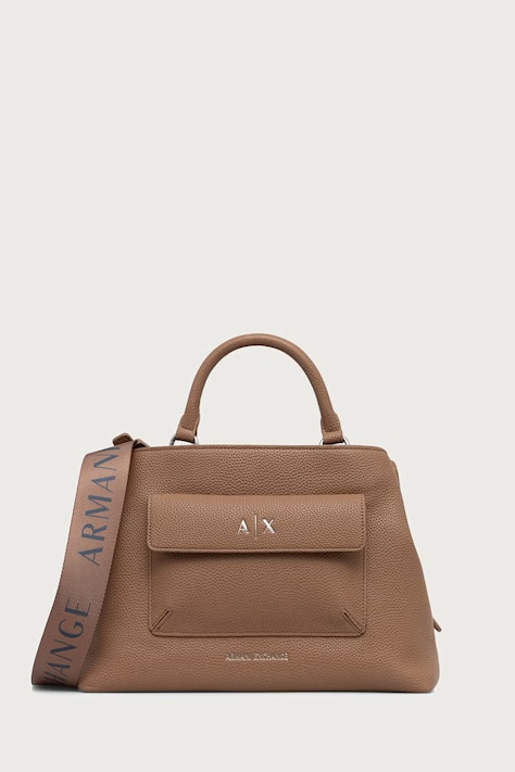Armani Exchange Сумочка для женщин из искусственной кожи бежевая XW001545 AF17019