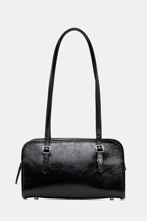Coach torebka skórzana Swing Zip Bag kolor czarny CAO34