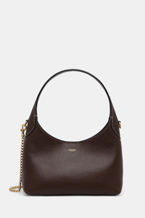 Coach torebka skórzana Brooklyn 23 kolor brązowy CW614