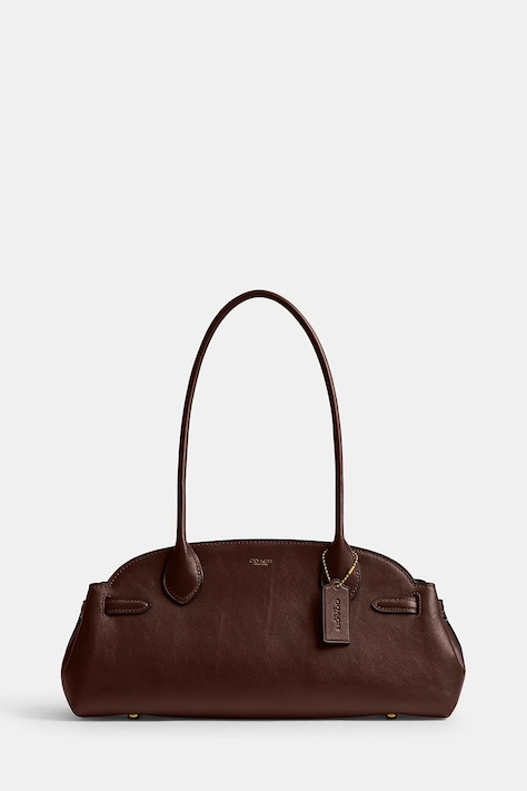 Kožená kabelka Coach Empire Carryall Bag 34 hnědá barva, CCM57