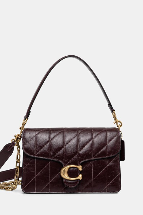 Кожаная сумочка Coach Tabby цвет чёрный CAF55