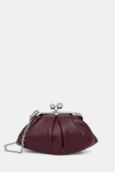 Кожен клъч Weekend Max Mara PRATI в бордо 2525516165600