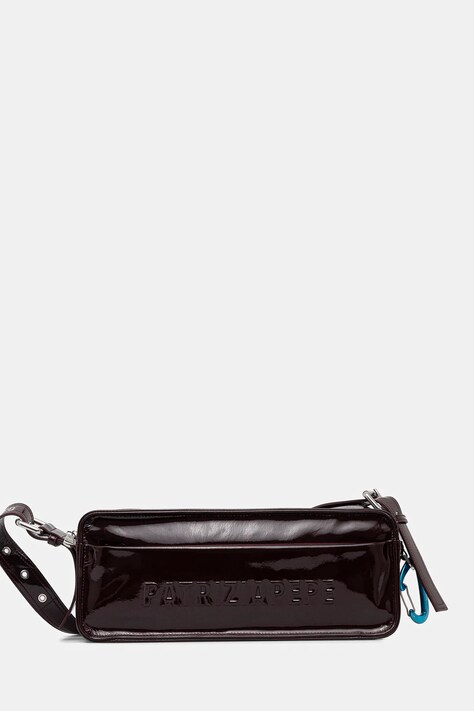 Patrizia Pepe poșetă de piele culoarea bordo, 2B0148 L170