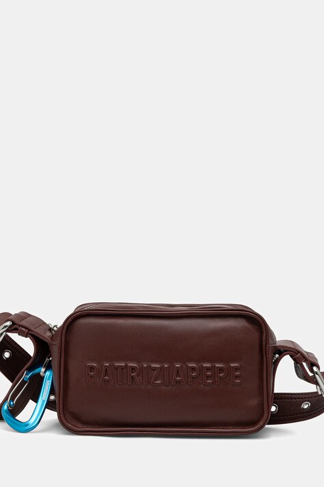 Patrizia Pepe torebka skórzana kolor brązowy 2B0153 L113