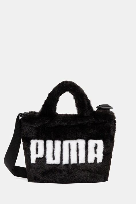 Чанта Puma Up Faux Fur Mini в черно 91713