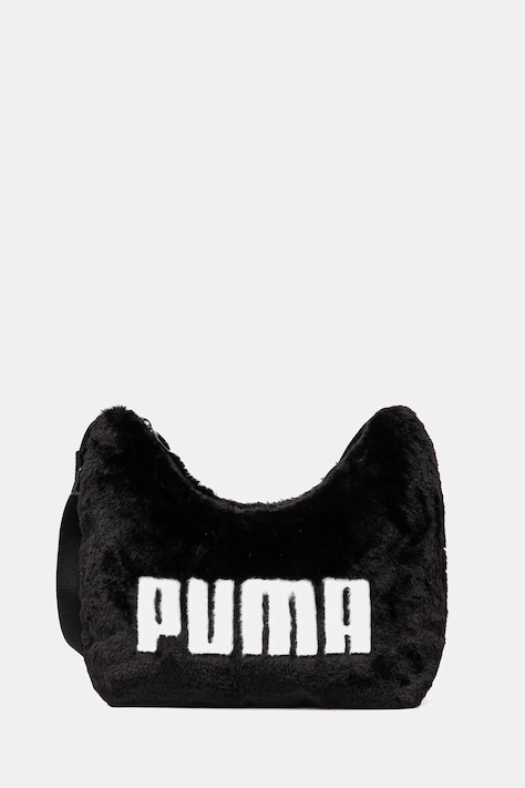 Puma geantă Up Faux Fur culoarea negru, 91869