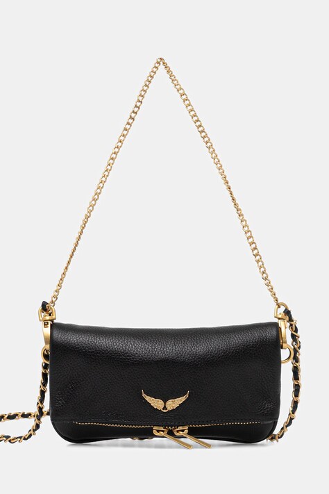 ZADIG&VOLTAIRE poșetă de piele culoarea negru, LWBA03975