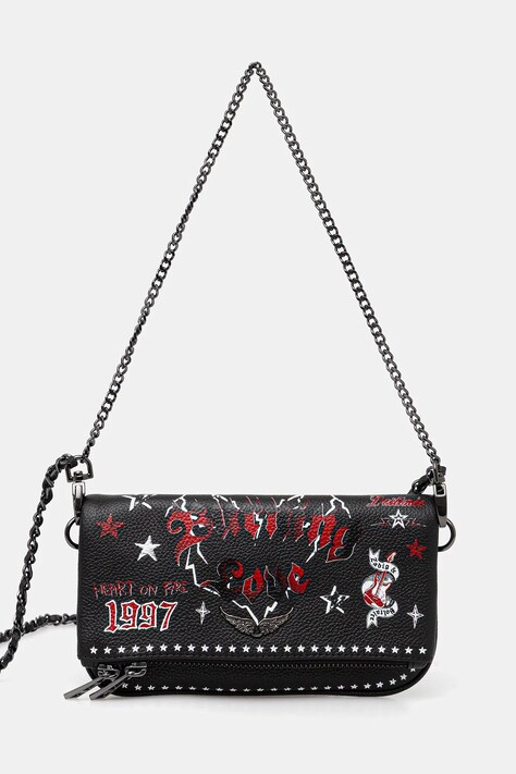 ZADIG&VOLTAIRE torebka skórzana kolor czarny LWBA04040