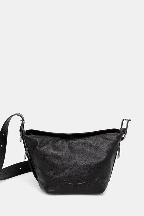 ZADIG&VOLTAIRE torebka skórzana kolor czarny LWBA03854