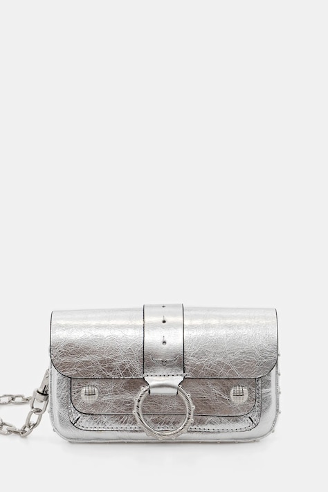 ZADIG&VOLTAIRE bőr táska ezüst, LWBA03973
