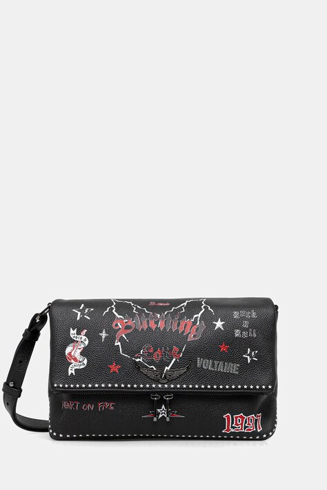 ZADIG&VOLTAIRE torebka skórzana kolor czarny LWBA04149