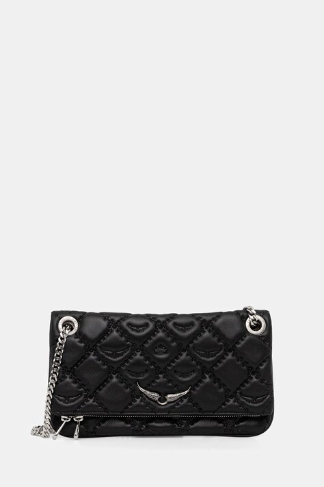 ZADIG&VOLTAIRE torebka skórzana kolor czarny LWBA04053