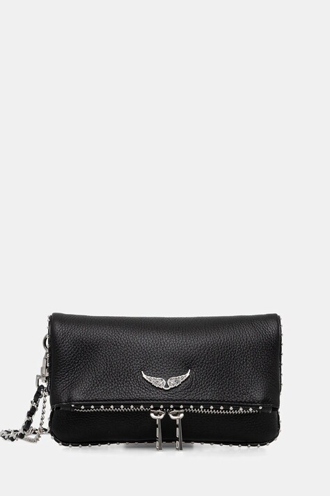 ZADIG&VOLTAIRE torebka skórzana kolor czarny LWBA03977