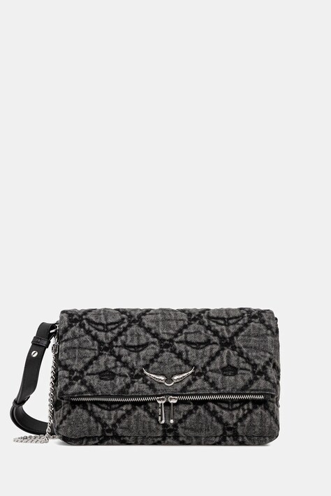 ZADIG&VOLTAIRE torebka bawełniana kolor czarny LWBA04065