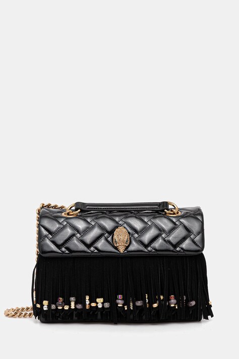 Kurt Geiger London geantă de piele KENSINGTON culoarea negru, 4701100129