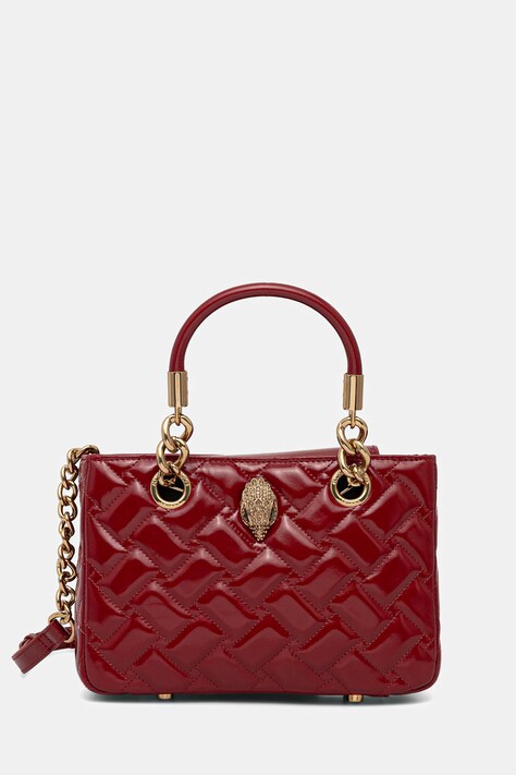 Kurt Geiger London geantă de piele KENSINGTON culoarea bordo, 4376850319