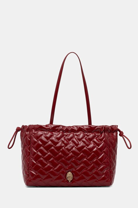 Kurt Geiger London torebka skórzana KENSINGTON kolor bordowy 4370850319