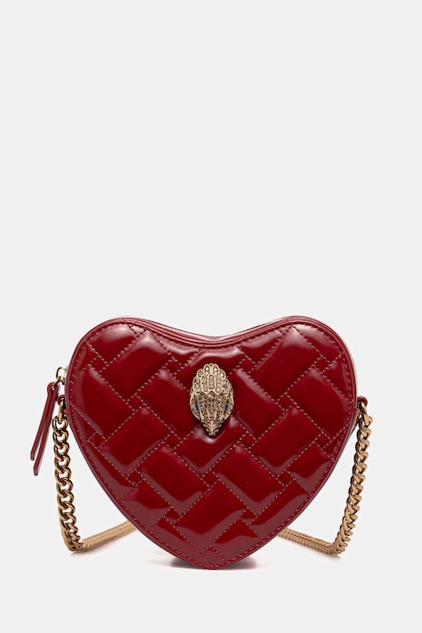 Kožená kabelka Kurt Geiger London KENSINGTON bordová farba, 4027150319