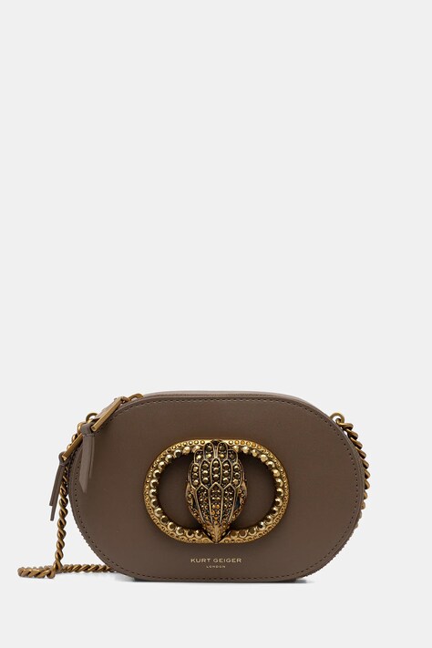 Kurt Geiger London geantă de piele culoarea maro, 3600637109