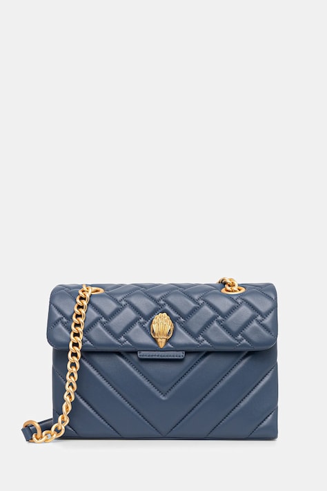 Kurt Geiger London torebka skórzana KENSINGTON kolor granatowy 3586289109
