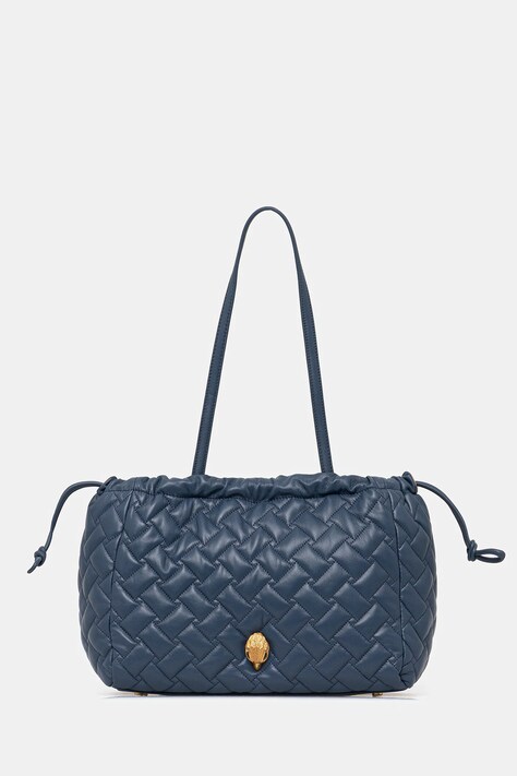 Kurt Geiger London torebka skórzana KENSINGTON kolor granatowy 4370889109