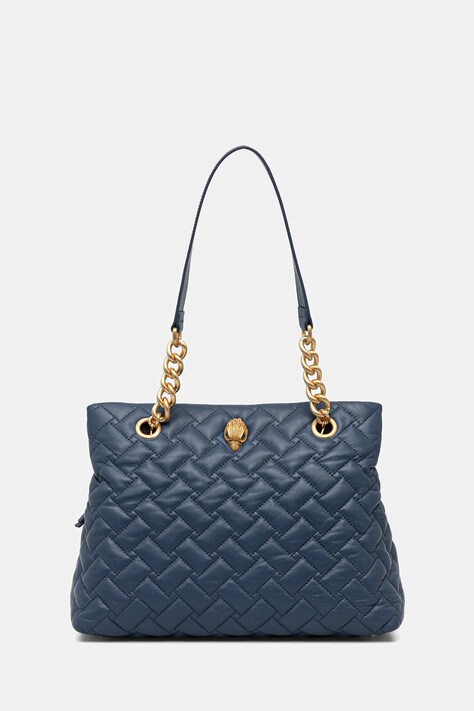 Kožená kabelka Kurt Geiger London KENSINGTON tmavomodrá farba, 2054989109