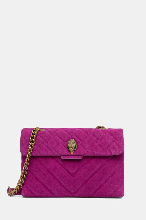 Kurt Geiger London torebka skórzana KENSINGTON kolor różowy 3586252219