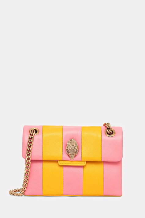 Kožená kabelka Kurt Geiger London KENSINGTON ružová farba, 3582257109