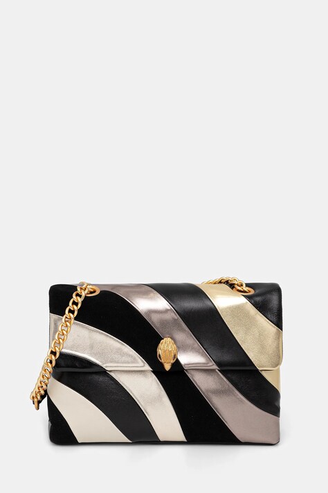 Kurt Geiger London torebka skórzana KENSINGTON kolor czarny 9796565109
