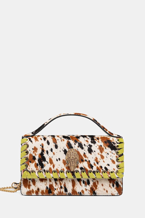 Kožená kabelka Kurt Geiger London hnedá farba, 2744139189