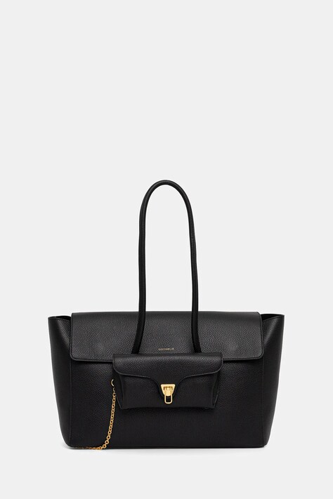 Coccinelle torebka skórzana DOUBLE BEAT kolor czarny E1.T8A.11.01.01