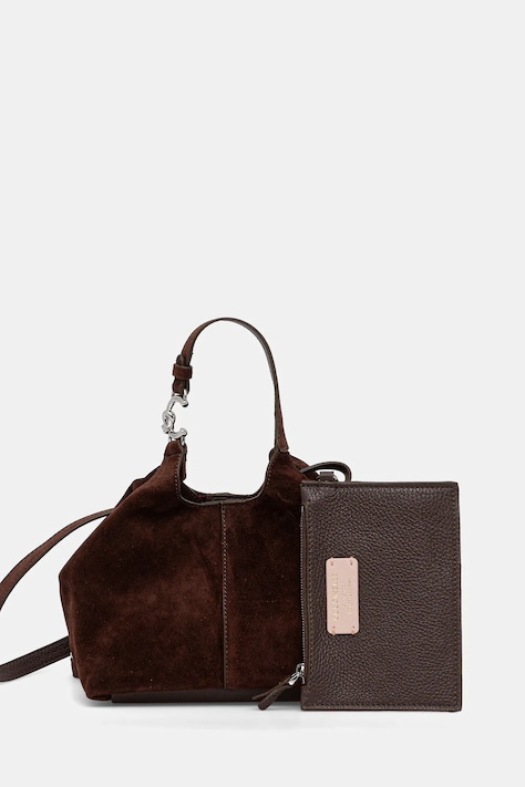 Coccinelle torebka zamszowa kolor brązowy E1.THE.58.01.01
