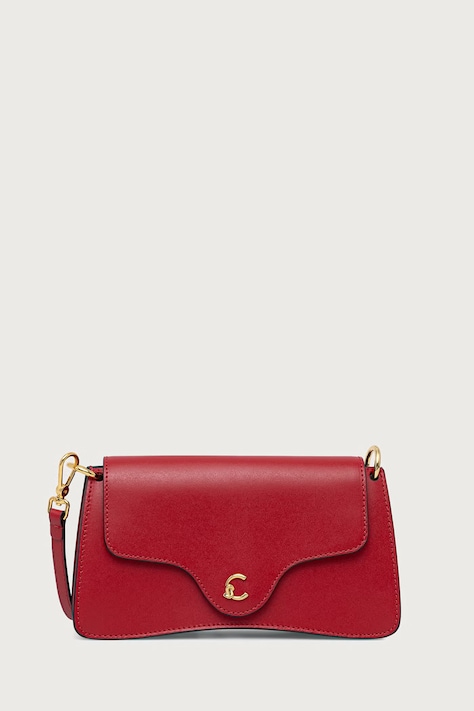 Coccinelle Torebka crossbody damska skórzana czerwona E5.SSK.27.01.01