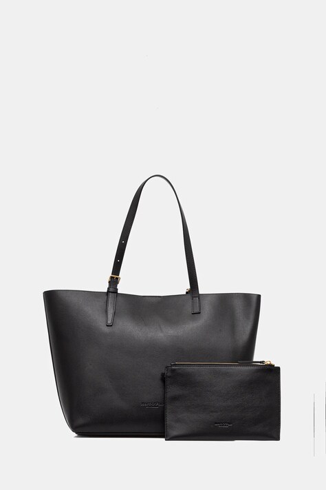 Marc O'Polo poșetă de piele culoarea negru, 50611950301141