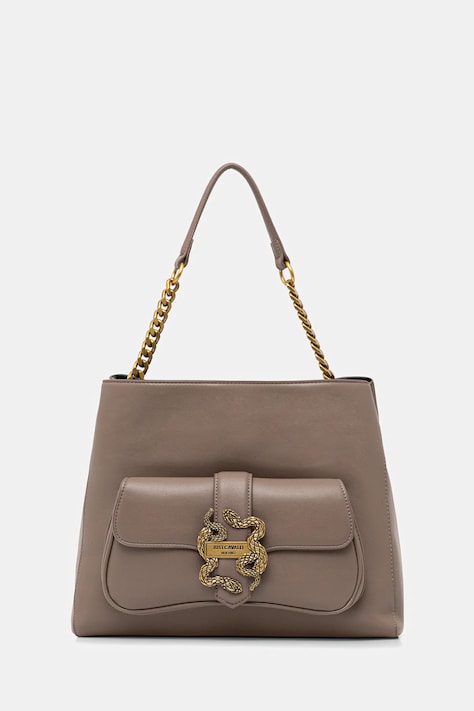 Kabelka Just Cavalli hnědá barva, 79RA4BA2 ZSA89