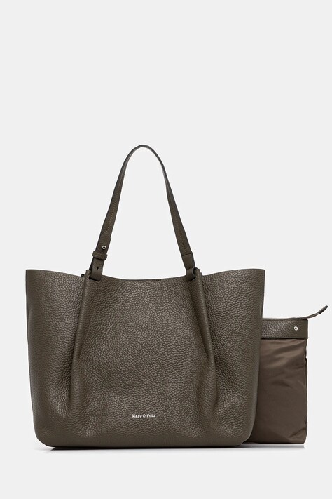 Marc O'Polo torebka skórzana kolor zielony 50819650201109