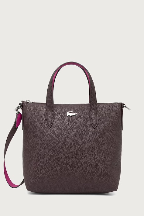 Lacoste Tote γυναικεία από απομίμηση δέρματος μπορντό NF5126AA