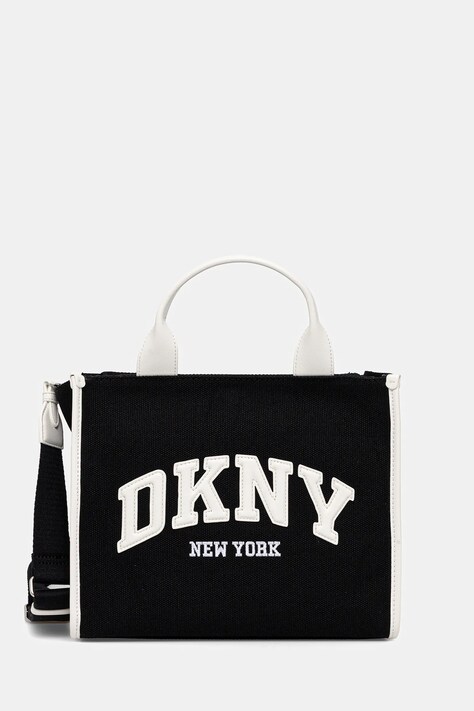 Dkny torebka bawełniana kolor czarny R52AGR57