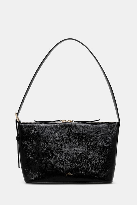 Kožna torba A.P.C. Sac Vera Shoulder boja: crna, PXCCK.F61974