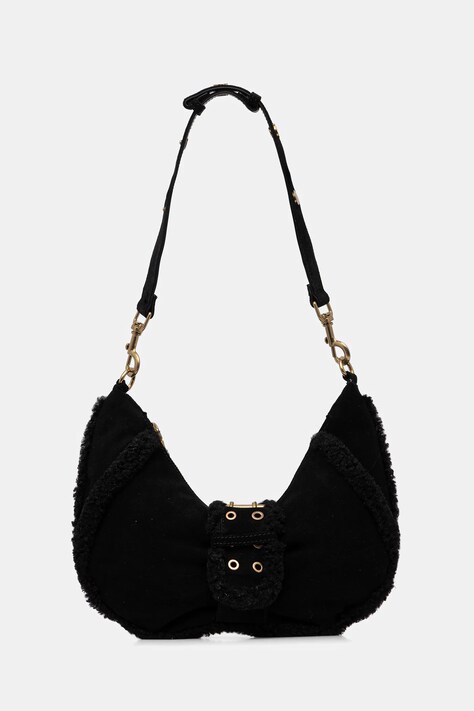 Marciano Guess torebka zamszowa kolor czarny 5BGZ18 7412A