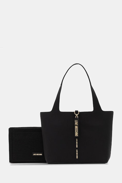 Love Moschino geantă culoarea negru, JC4175PP1NLV0000
