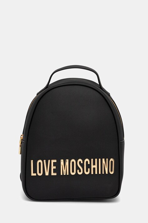 Love Moschino plecak damski kolor czarny mały z aplikacją JC4197PP1NKD0000
