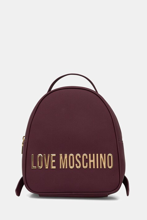 Love Moschino plecak damski kolor fioletowy mały z aplikacją JC4197PP1NKD0552