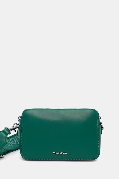 Kabelka Calvin Klein zelená barva, LV04F3165G