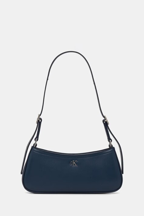 Calvin Klein taška dámská z imitace kůže modrá LV04F3170G